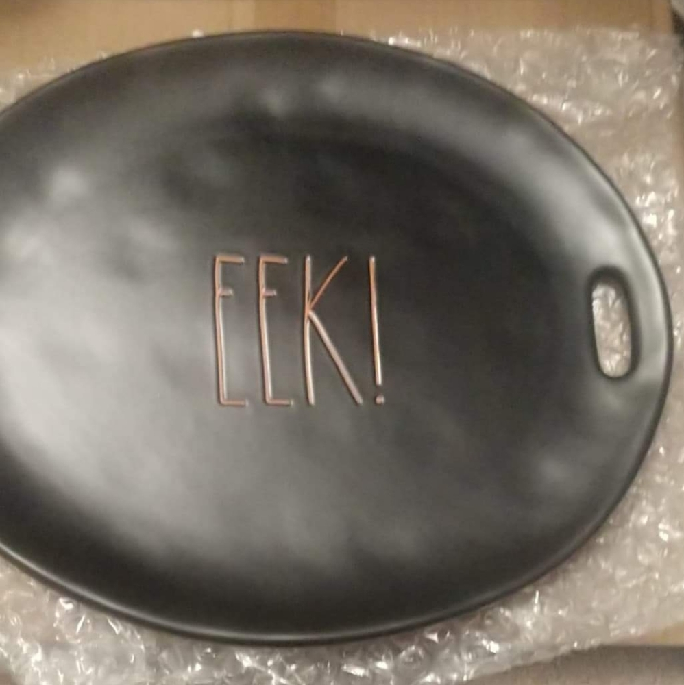 EEk platter and Boo topper mug